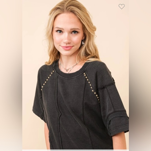 BLUE B. RETRO RIVET CHARCOAL TOP SIZE SMALL - Picture 3 of 11